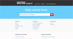Desktop Screenshot of help.bigstockphoto.com